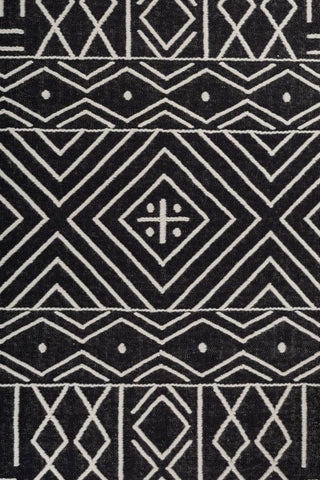 Zerith Black White Wool Rug