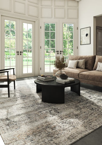 Velric Gray Polypropylene Rug