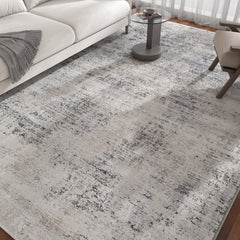 Asterlane White & Dark Gray Rug