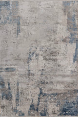 Zyvera Gray Polypropylene Rug