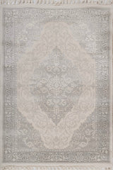 Aurevon Ivory Gray Polypropylene Rug