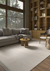 Elarin Ivory Gray Polypropylene Rug