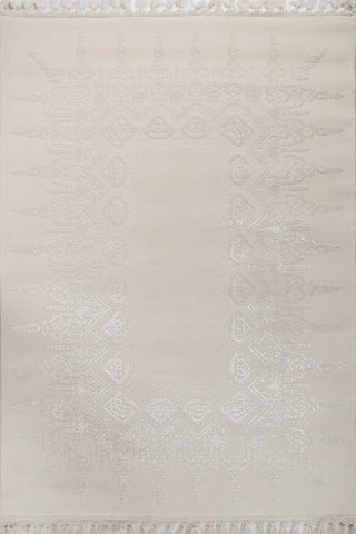 Elarin Ivory Gray Polypropylene Rug