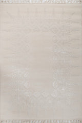 Elarin Ivory Gray Polypropylene Rug