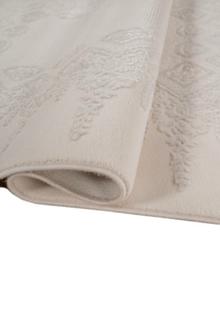 Elarin Ivory Gray Polypropylene Rug