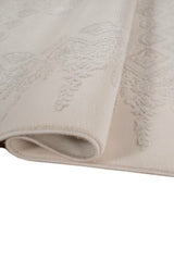 Elarin Ivory Gray Polypropylene Rug