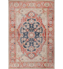 Dynara Terracotta Polyester Dhurrie