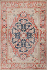 Dynara Terracotta Polyester Dhurrie