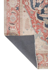 Dynara Terracotta Polyester Dhurrie