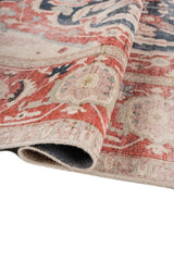 Dynara Terracotta Polyester Dhurrie