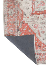 Rosaria Terracotta Polyester Dhurrie