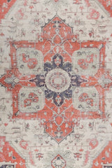 Rosaria Terracotta Polyester Dhurrie