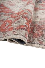 Rosaria Terracotta Polyester Dhurrie