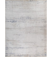 Sereno Ivory Blue Polyester Rug
