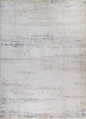 Sereno Ivory Blue Polyester Rug