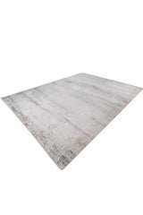Sereno Ivory Blue Polyester Rug