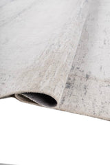 Sereno Ivory Blue Polyester Rug