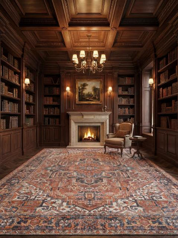 Majara Terracotta Polyester Rug