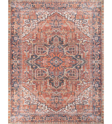 Majara Terracotta Polyester Rug
