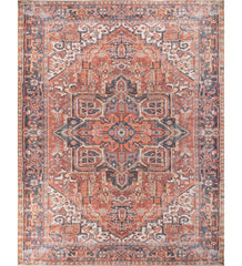 Majara Terracotta Polyester Rug