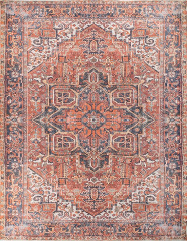 Majara Terracotta Polyester Rug