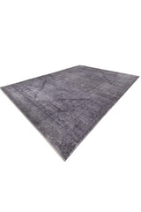 Velmora Steel Gray Polyester Rug