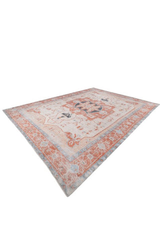 Insignia Orange Polyester Dhurrie