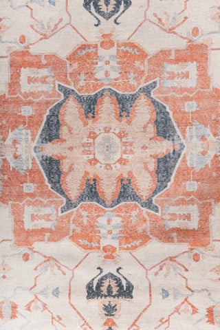 Insignia Orange Polyester Dhurrie