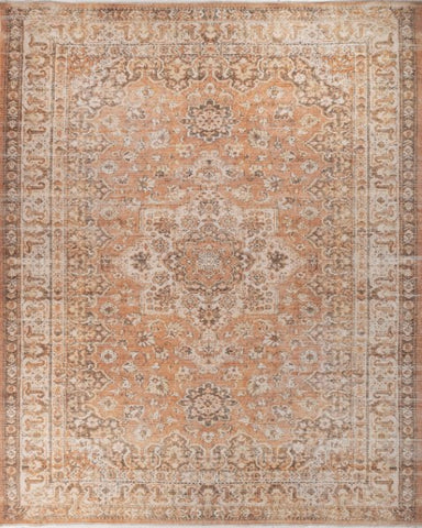 Seravon Mist Blue Polyester Rug
