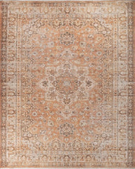Seravon Mist Blue Polyester Rug