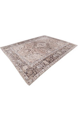 Veron Beige Polyester Dhurrie