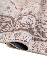 Veron Beige Polyester Dhurrie