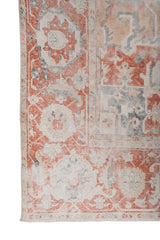 Crest Terracotta Polyester Dhurrie