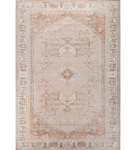 Arava Beige Polyester Dhurrie