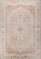 Arava Beige Polyester Dhurrie