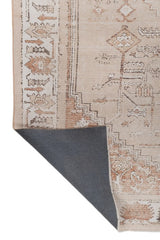 Arava Beige Polyester Dhurrie