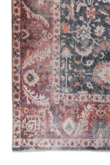 Equinox Charcoal Polyester Dhurrie