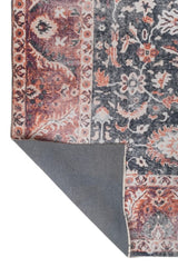 Equinox Charcoal Polyester Dhurrie