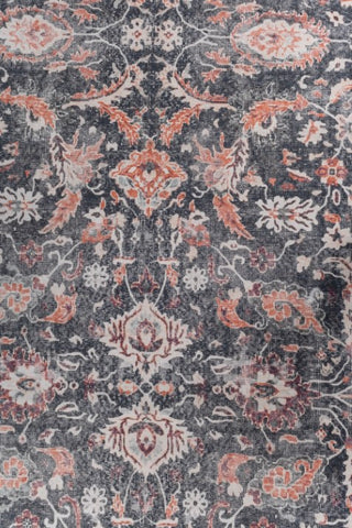 Equinox Charcoal Polyester Dhurrie