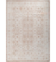 Lumiere Beige Polyester Dhurrie