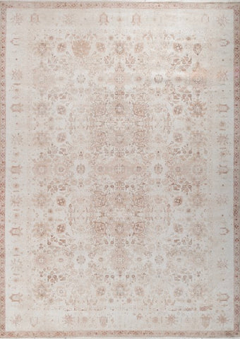 Lumiere Beige Polyester Dhurrie