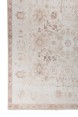Lumiere Beige Polyester Dhurrie