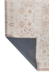 Lumiere Beige Polyester Dhurrie