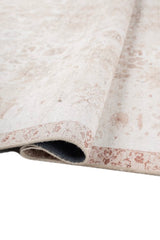 Lumiere Beige Polyester Dhurrie