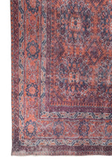 Caldris Burnt Orange Polyester Rug