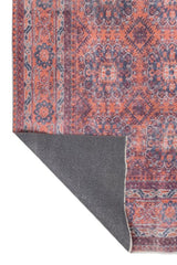 Caldris Burnt Orange Polyester Rug