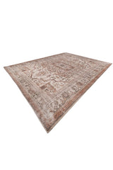 Seraph Beige Polyester Dhurrie
