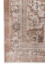 Seraph Beige Polyester Dhurrie