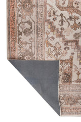 Seraph Beige Polyester Dhurrie