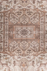 Seraph Beige Polyester Dhurrie